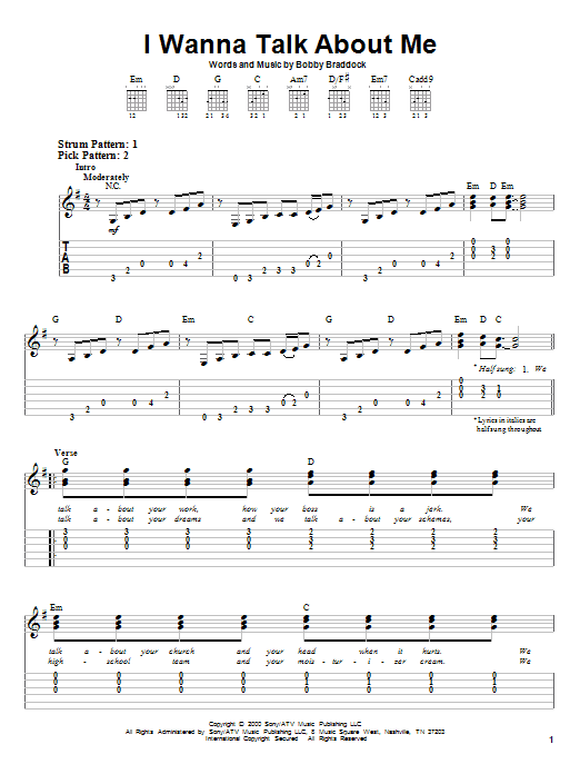 Country Guitar Chords Chart